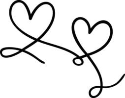 Heart Doodles Cute Vector Graphics