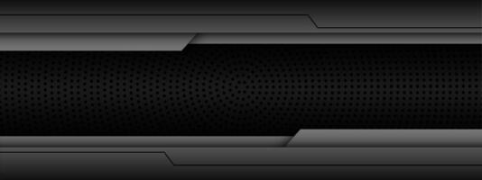 Abstract grey metallic black circle mesh geometric design modern futuristic creative background vector