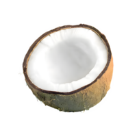 AI generated Coconut isolated on transparent background png