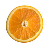 AI generated Sliced orange isolated on transparent background png
