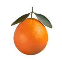 ai generado Fresco naranja aislado en transparente antecedentes png