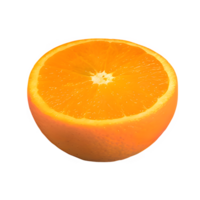 ai generato fresco arancia isolato su trasparente sfondo png
