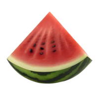 AI generated Sliced of watermelon isolated on transparent background png