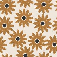 Flower nature seamless pattern background vector