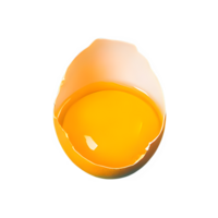 AI generated Chicken broken egg isolated on transparent background png