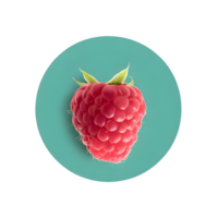 AI generated Fresh raspberry isolated on transparent background png