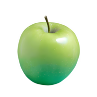 ai généré Frais vert Pomme isolé sur transparent Contexte png