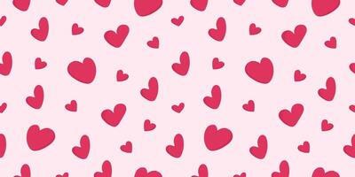 Cute love heart seamless pattern illustration vector