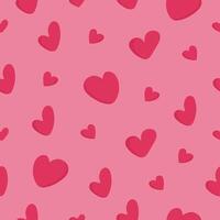 Cute love heart seamless pattern illustration vector