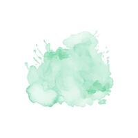 resumen menta verde acuarela agua chapoteo. vector acuarela textura en menta color
