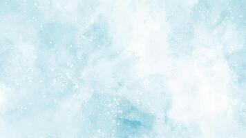 Abstract blue winter watercolor background. Sky pattern with snow vector