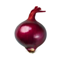 AI generated Fresh red onion isolated on transparent background png