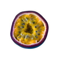 ai gegenereerd passie fruit passiflora edulis geïsoleerd Aan transparant achtergrond png