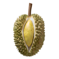 ai generato maturo durian frutta isolato su trasparente sfondo png