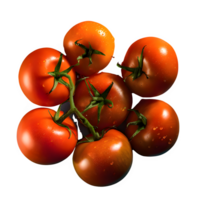 ai generiert frisch Tomaten isoliert auf transparent Hintergrund png