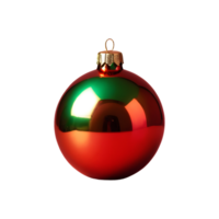 AI generated Christmas ornament with high resolution isolated png