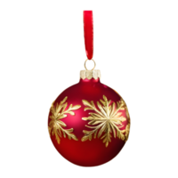 AI generated Christmas ornament with high resolution isolated png