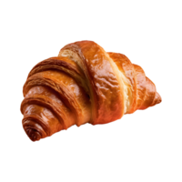 ai generiert Croissant auf transparent Hintergrund isoliert png