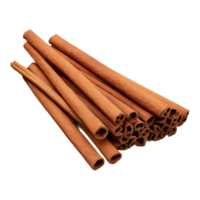 AI generated Cinnamon sticks from ceylon on transparent background isolated png
