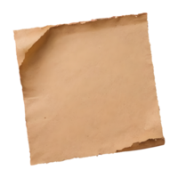 ai gegenereerd oud papier Aan transparant achtergrond met knipsel pad geïsoleerd png