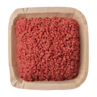 AI generated Prepared raw ground beef for cooking isolated png