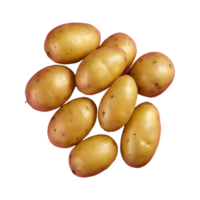 ai generado patatas en un transparente antecedentes aislado png