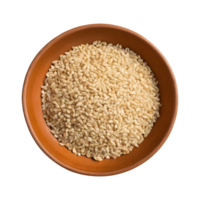 AI generated Closeup of white sesame seeds in a beige bowl cutout organic grains on a plate isolated on a transparent background sesamum indicum for immune boosting diet and calcium source isolated png