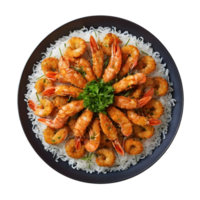 ai generado crujiente Mariscos plato aislado png