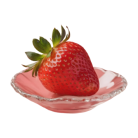 AI generated Strawberry transparent background isolated png