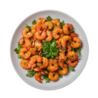 AI generated Crispy seafood dish isolated png