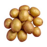 ai gerado batatas em uma transparente fundo isolado png