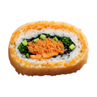 AI generated Japanese rice filled baked roll isolated png