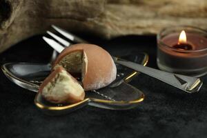 Color japanese sweets daifuku mochi photo