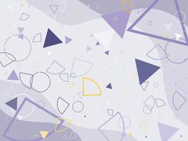 Abstract geometric shapes background beautiful color vector
