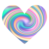 Blue shiny marble heart.Design for Valentines day png