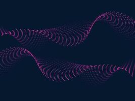 Abstract wavy background with pink color vector