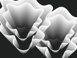 abstract wave background like a flower vector