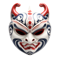 ai generato artistico stile giapponese kabuki maschera no sfondo png
