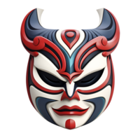 AI generated Artistic Style Japanese Kabuki Mask No Background png