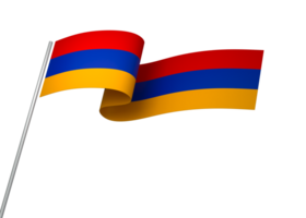 Armenia flag element design national independence day banner ribbon png