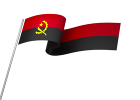 Angola Flagge Element Design National Unabhängigkeit Tag Banner Band png