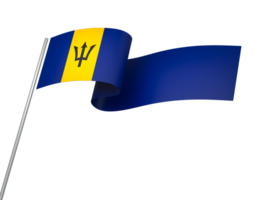 barbados flagga element design nationell oberoende dag baner band png