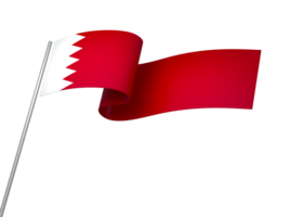 Bahrain flag element design national independence day banner ribbon png