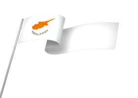 Cyprus flag element design national independence day banner ribbon png