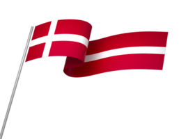 Dinamarca bandeira elemento Projeto nacional independência dia bandeira fita png