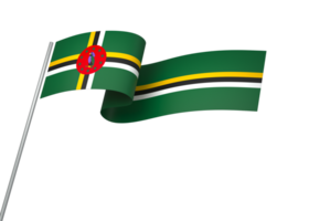 dominica bandiera elemento design nazionale indipendenza giorno bandiera nastro png