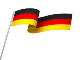 Germany flag element design national independence day banner ribbon png