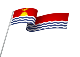 Kiribati bandeira elemento Projeto nacional independência dia bandeira fita png