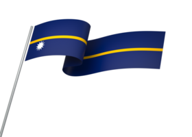 Nauru flag element design national independence day banner ribbon png