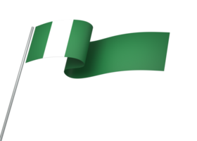 Nigéria bandeira elemento Projeto nacional independência dia bandeira fita png